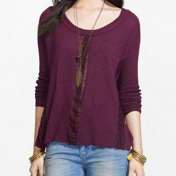 Free People Lace Road Pullover - Picture 1 of 6